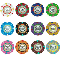 The Mint 13.5 Gram Clay Poker Chips in Acrylic Carrier - 1000 Ct.