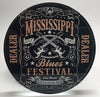 Custom Crystal Glass Poker Dealer Buttons & Coasters - Mississippi Blues Festival
