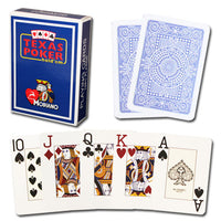 Modiano Texas Poker Dark Blue Poker Size Jumbo Index Single Deck