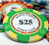 Fichas de póquer de arcilla Monte Carlo de 14 gramos en caja de aluminio estándar - 1000 ct.
