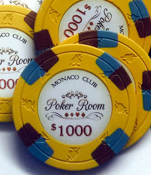 Monaco Club 13.5 Gram Clay Poker Chip Sample Pack - 12 Chips