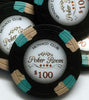 Monaco Club 13.5 Gram Clay Poker Chips - Face Shot - $100
