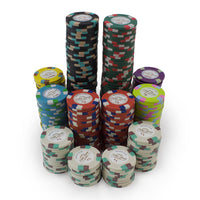Monaco Club 13.5 Gram Clay Poker Chips Stacked - 300 Chips