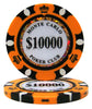 Fichas de póquer de arcilla Monte Carlo de 14 gramos en caja de aluminio de lujo - 500 ct.