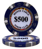 Fichas de póquer de arcilla Monte Carlo de 14 gramos en caja de aluminio estándar - 1000 ct.