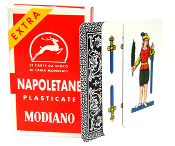 Neapolitan playing cards - Plastic coated paper