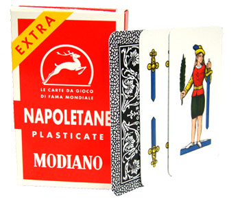 Modiano Napoletane 97/25 Plastic Coated Italian Regional Playing Cards