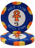 Nile Club 10 Gram Ceramic Poker Chips in Acrylic Carrier - 600 Ct.
