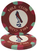 Nile Club 10 Gram Ceramic Poker Chips in Wood Walnut Case - 300 Ct.