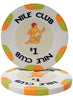 Nile Club 10 Gram Ceramic Poker Chips in Standard Aluminum Case - 500 Ct.