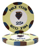 Nile Club Fichas de póquer de cerámica de 10 gramos en caja de madera de caoba negra - 500 ct.