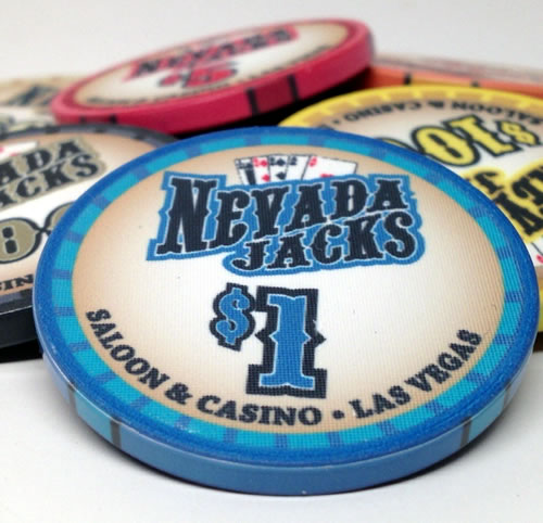 Nevada Jacks Saloon Series 10 Gram Ceramic Poker Chip Sample Pack - 8 Chips
