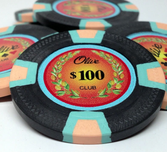 Custom - 10 Gram Trapezoid Clay Design Poker Chip Lounge