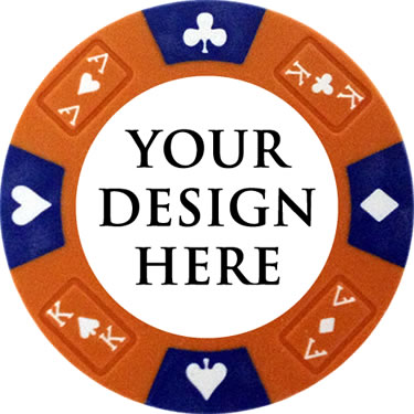 Prestige Series Custom Poker Chip - Orange