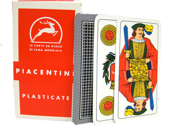 Modiano Piacentine Italian Plastic Coated Regional Playing Cards