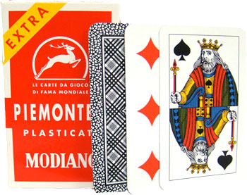 Modiano Piemontesi Plastic Coated Italian Regional Playing Cards