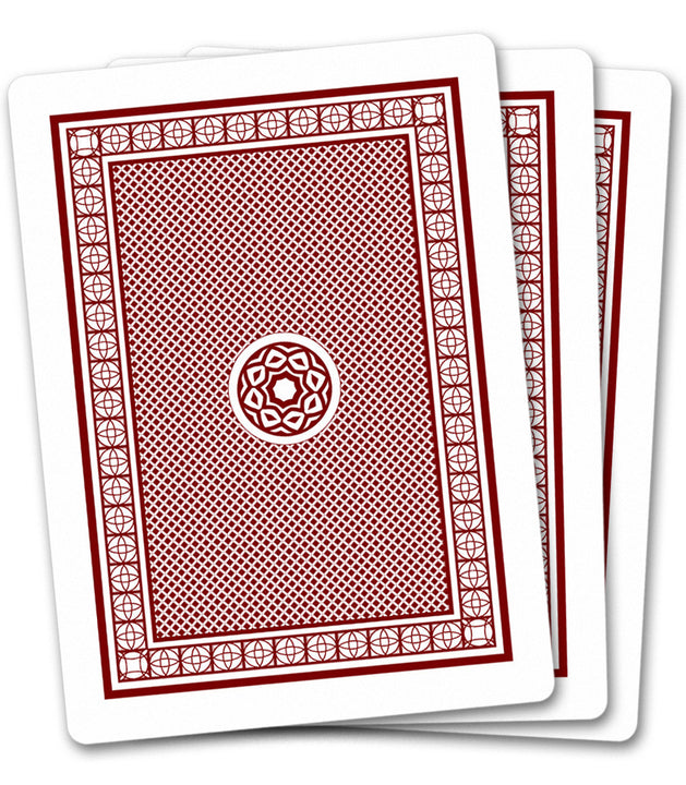 Unbranded Red Pinochle Playing Cards - QTY 12