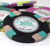 Poker Knights 13.5 Gram Clay Poker Chips - $100 - Face View