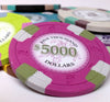 Poker Knights 13.5 Gram Clay Poker Chips - $5000 - Face View