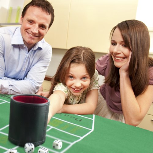 Professional Dice Cup on Craps Felt