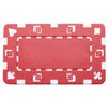 Rectangular Blank Red Poker Plaques - Qty 5