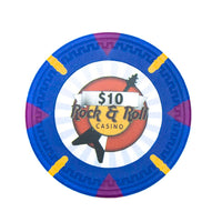 Rock & Roll 13.5 Gram Clay Poker Chips Sample Pack - 12 Chips