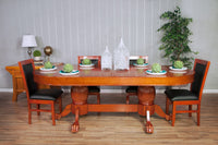Rockwell Poker Table With Mahogany Dining Chairs, And Dining Top.