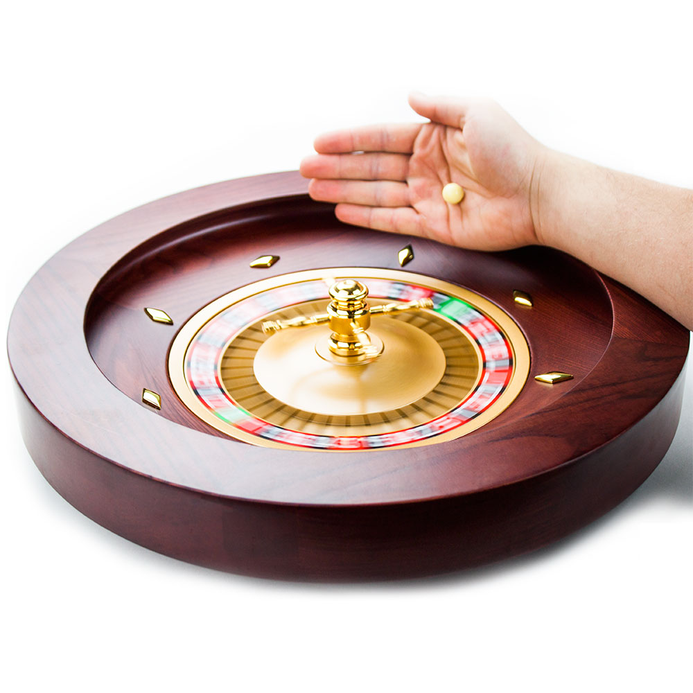  HXSTWW Rueda de ruleta de madera maciza de 12 pulgadas de alto  brillo para mesas de ruleta, rueda de ruleta de madera con diseño de doble  cero, juegos de mesa de