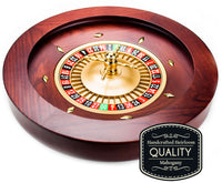 Casino Grade Deluxe Wooden Roulette Wheel - 18 inch
