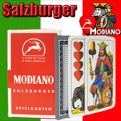 Modiano Salzburger Plastic Coated Italian Regional Playing Cards