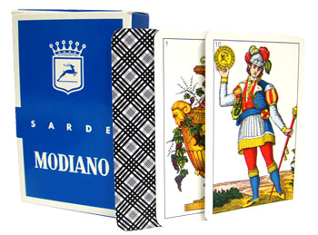 Modiano Sarde Plastic Coated Italian Regional Playing Cards