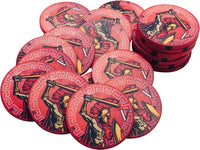 Spartan Warrior 10 Gram Ceramic Poker Chips Sample Pack - 6 Chips