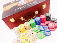Stay Zen Custom Poker Set Corner View