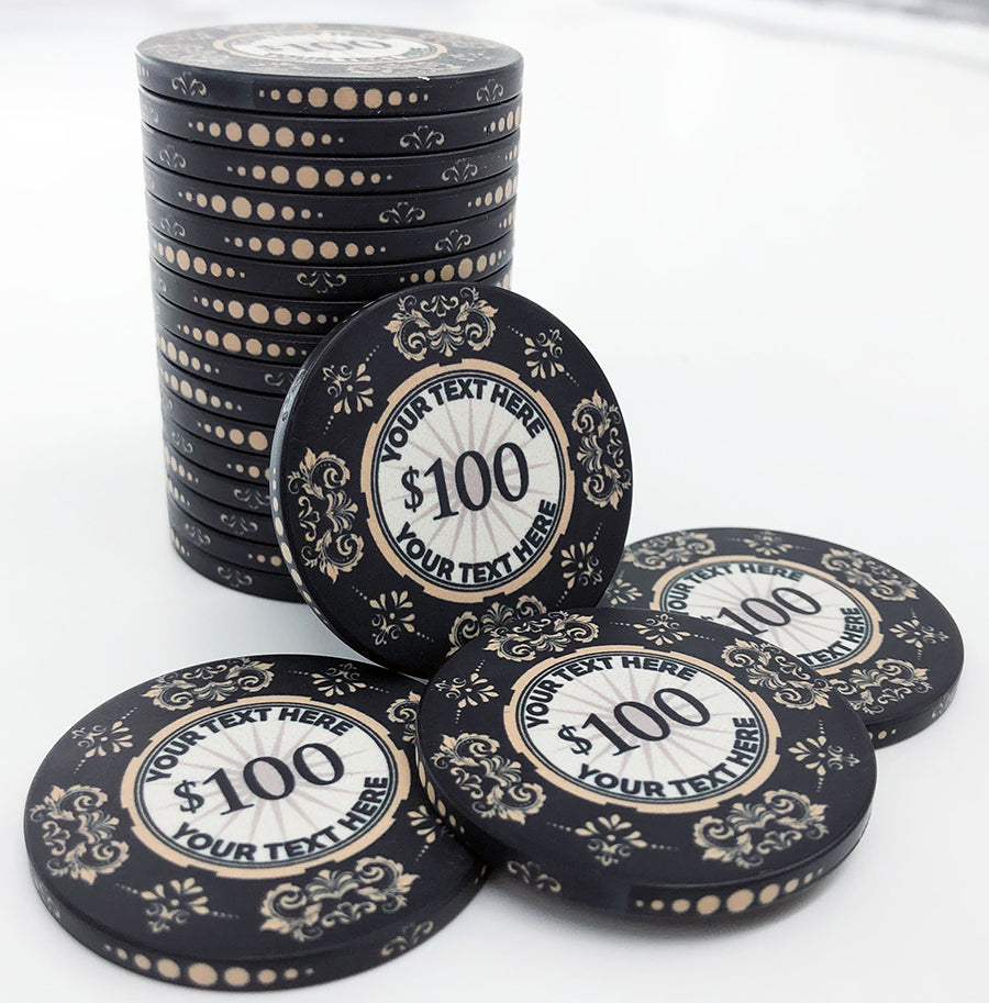 The Victorian Custom Ceramic Poker Chips Poker Chip Lounge