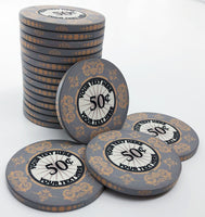 The Victorian Custom Ceramic Poker Chip Sample Pack - Gray