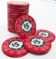 The Victorian Custom Ceramic Poker Chip - Red