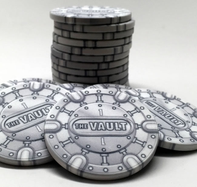 The Vault Series 10 Gram Ceramic Custom Poker Chip Sample Pack - 8 chips