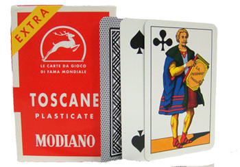 Modiano Toscane Plastic Coated Italian Regional Playing Cards