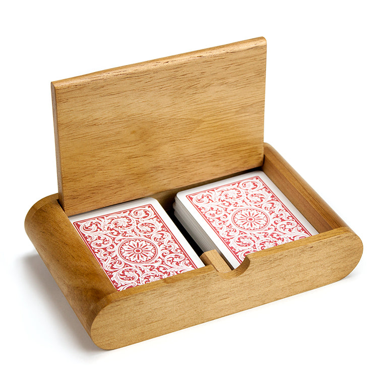 Copag Wooden Playing Card Box - Holds Two Decks – Poker Chip Lounge